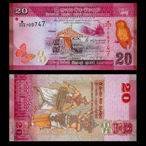 Billete Sri Lanka 20 Rupias