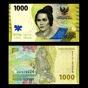 Billete Indonesia 1000 Rupias 2022