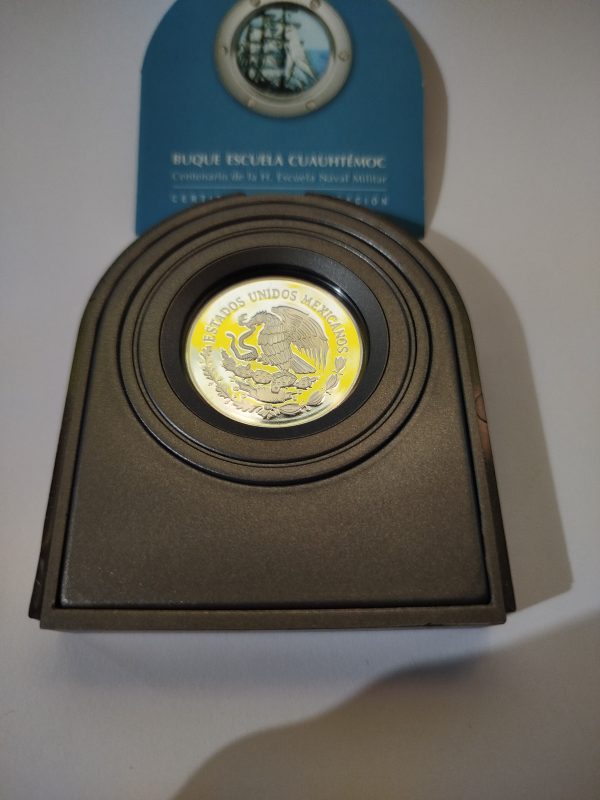 Moneda Buque Escuela Cuauhtemoc -1999 Plata Proof Ley 0.925 - 5 Pesos  - Con certificado de acuñación y estuche  - Imagen 11