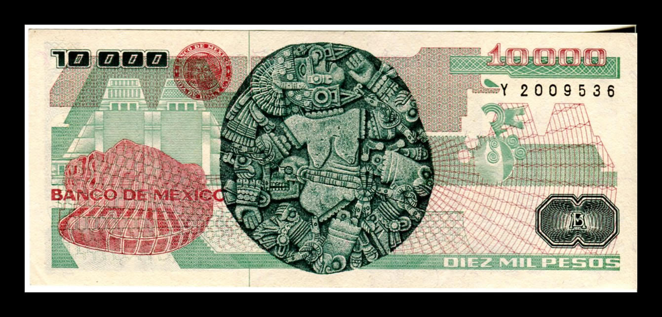 Billete 10000 Pesos Lázaro Cárdenas Condición: aUNC - Casi Sin Circular - Imagen 3