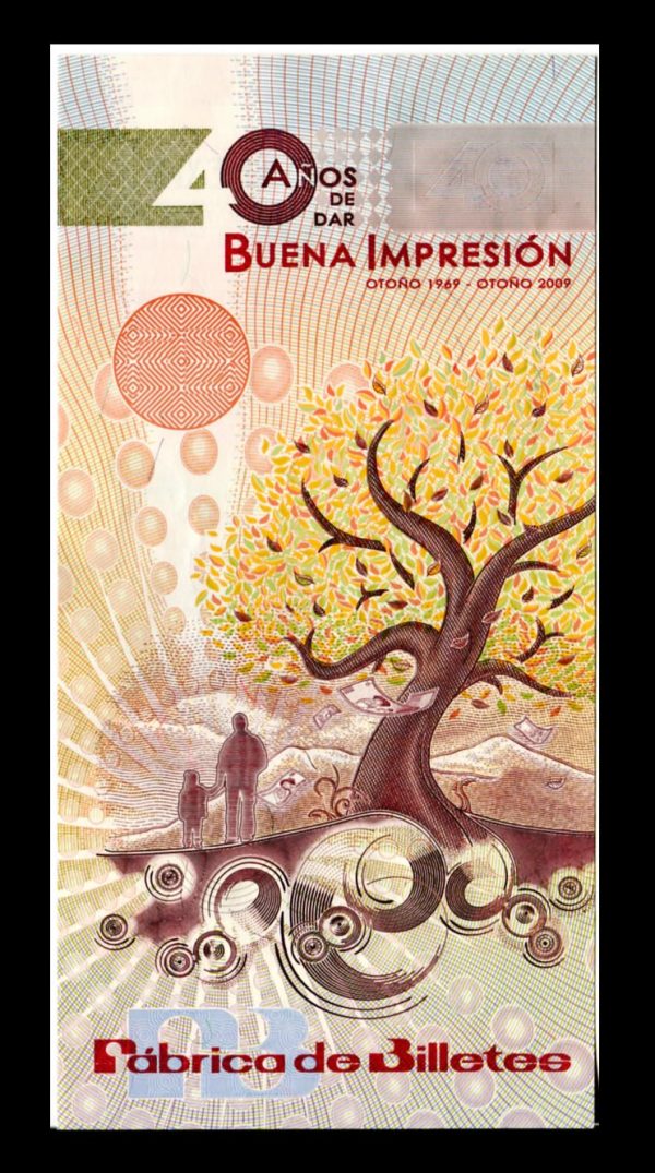 Billete 40 Aniversario de la Fábrica de Billetes - Imagen 3