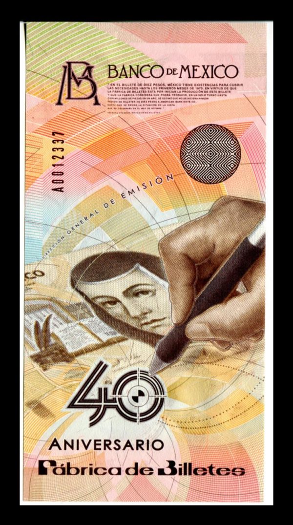 Billete 40 Aniversario de la Fábrica de Billetes - Imagen 2