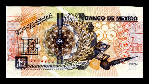 Billete Especimen 20 Aniversario de la Fábrica de Billetes - Imagen 3