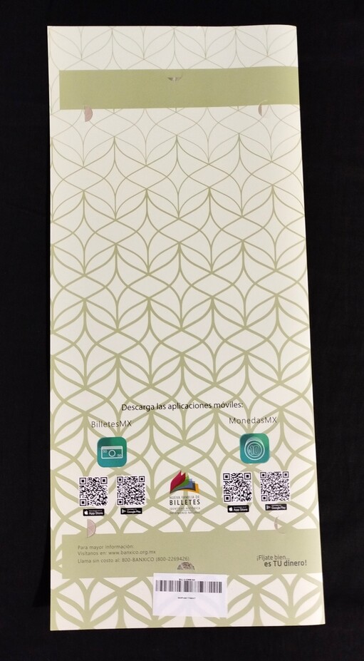 5 Billetes sin recortar $20 Pesos "Consumación de la Independencia" con Folder Oficial de Banco de México - Imagen 7