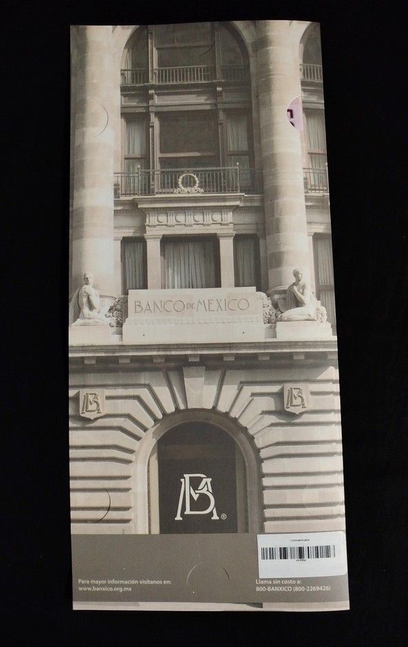 5 Billetes sin recortar $50 Pesos Morelos con Folder Oficial de Banco de México - Imagen 9