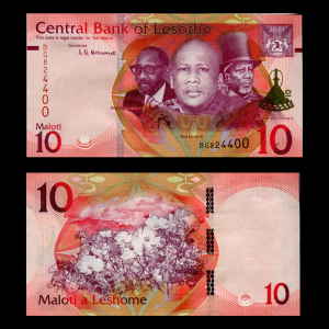 Billete Lesotho 10 Maloti