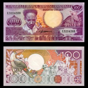 Billete Suriname 100 Gulden