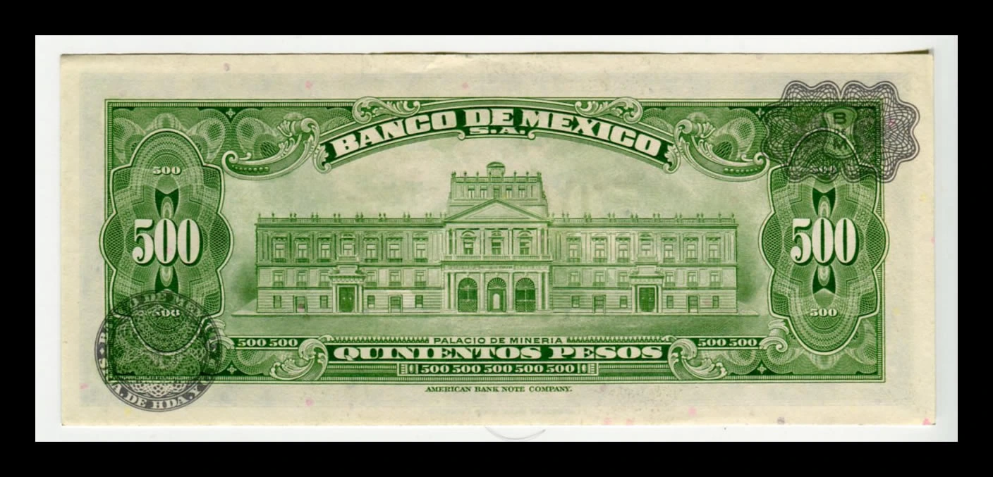 Billete 500 Pesos Morelos - Condición AUNC (Casi Sin Circular) - Imagen 3