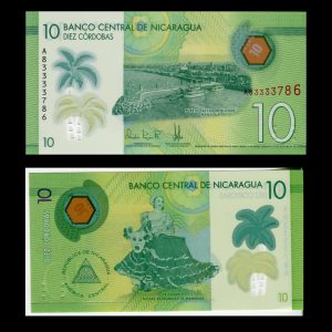 Billete Nicaragua 10 Córdobas Año 2019 - Polímero