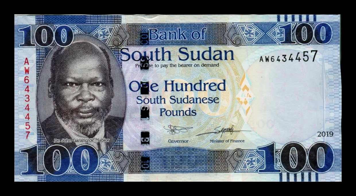 Billete Sudán del Sur 100 Libras (Pounds) Año 2019 - León - Imagen 3