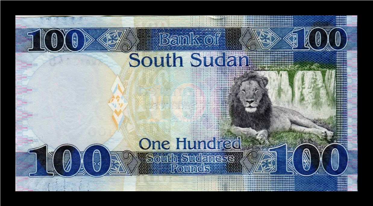 Billete Sudán del Sur 100 Libras (Pounds) Año 2019 - León - Imagen 2