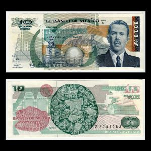 Billete Lázaro Cárdenas 10 Nuevos Pesos -Sin Circular - UNC (Unicirculated)