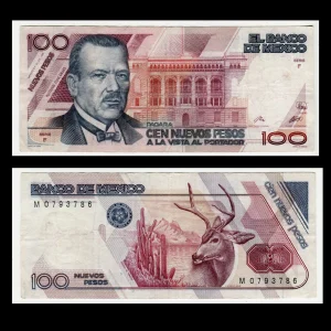 Billete 100 Nuevos Pesos Plutarco Elías Calles - Condición: Usado - Grado: "VF"