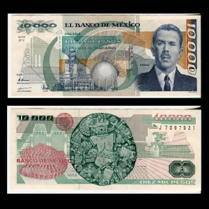 Billete 10000 Lázaro Cárdenas - Condición: Usado - Grado: XF