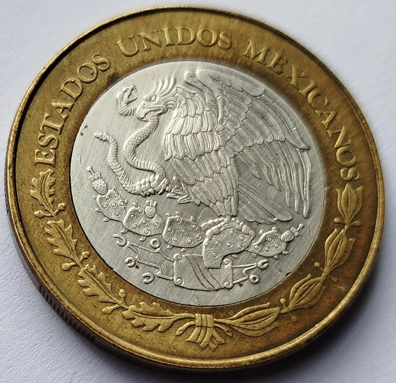 Moneda de 100 Pesos – Estado de México 2da Fase Bimetálica Plata 2006 – Condición Usada - Imagen 6