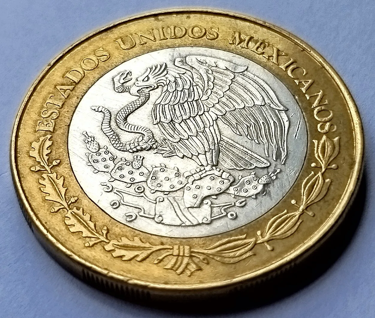 Moneda de 100 Pesos - Estado Colima 2da Fase Bimetálica Plata 2006 - Condición Usada - Imagen 5