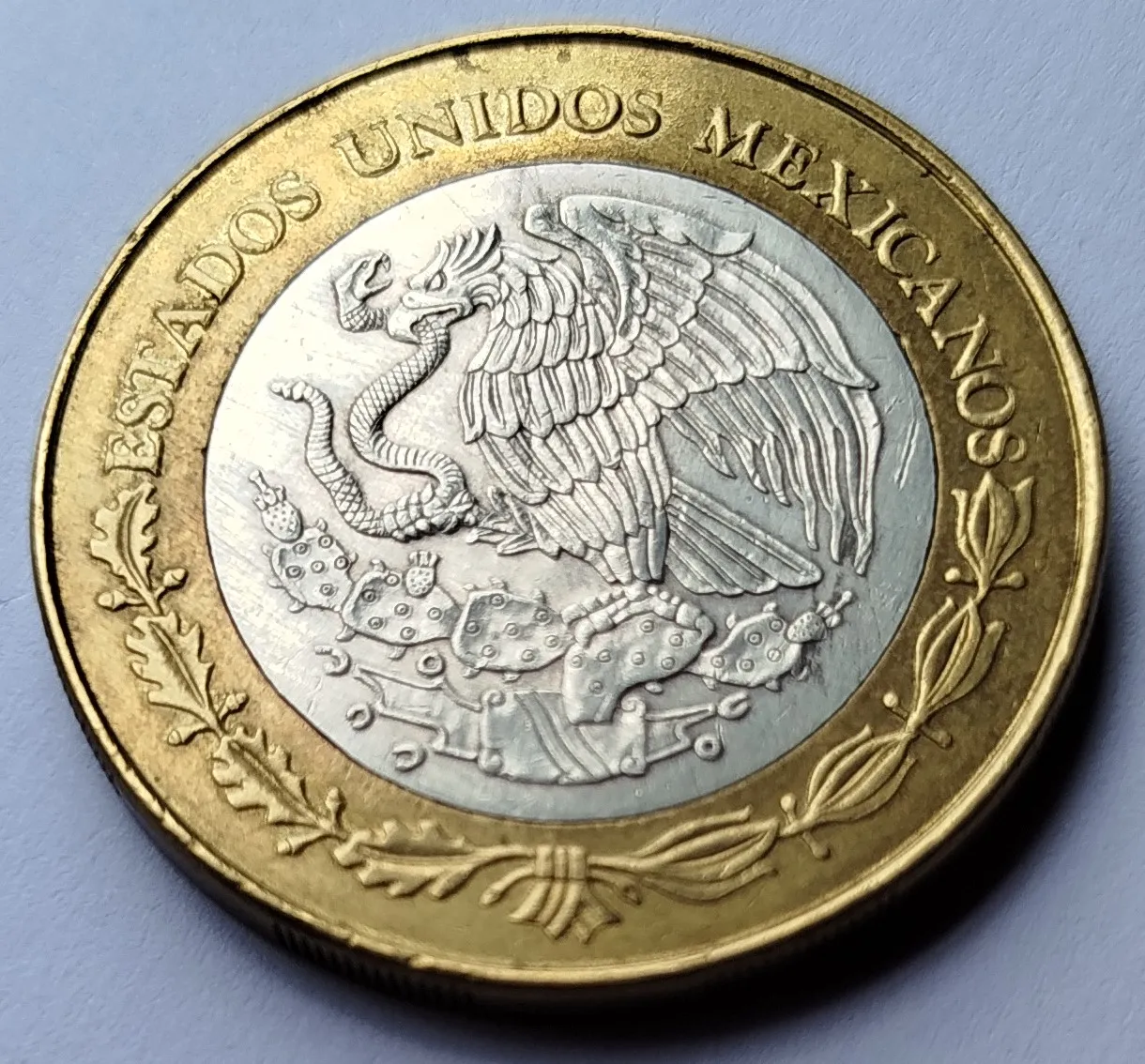 Moneda de 100 Pesos - Estado Colima 2da Fase Bimetálica Plata 2006 - Condición Usada - Imagen 7