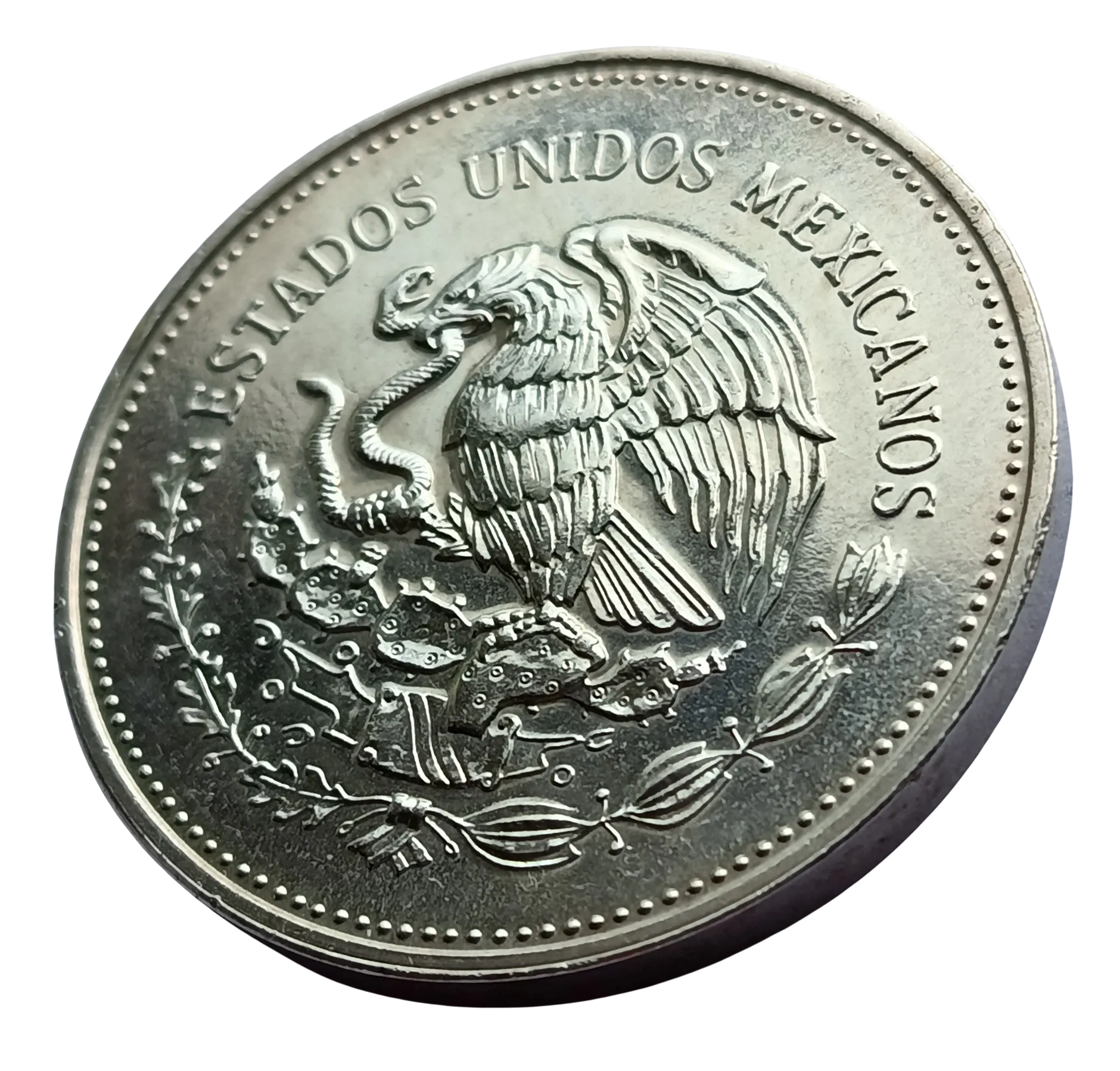 Moneda Conmemorativa $100 Pesos – Copa Mundial de Fútbol México 1986 (Plata Ley 0.720) - Condición Usada - Imagen 2