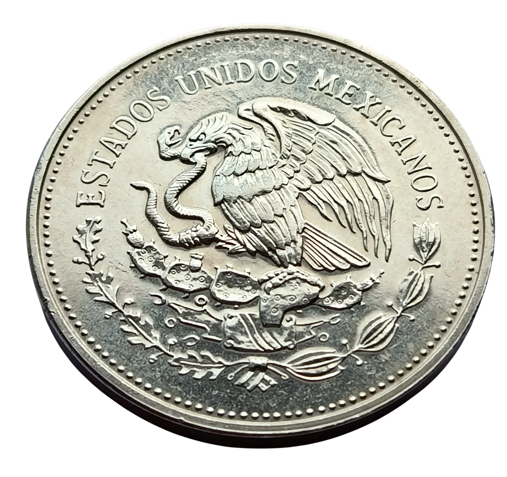 Moneda Conmemorativa $100 Pesos – Copa Mundial de Fútbol México 1986 (Plata Ley 0.720) - Condición Usada - Imagen 4