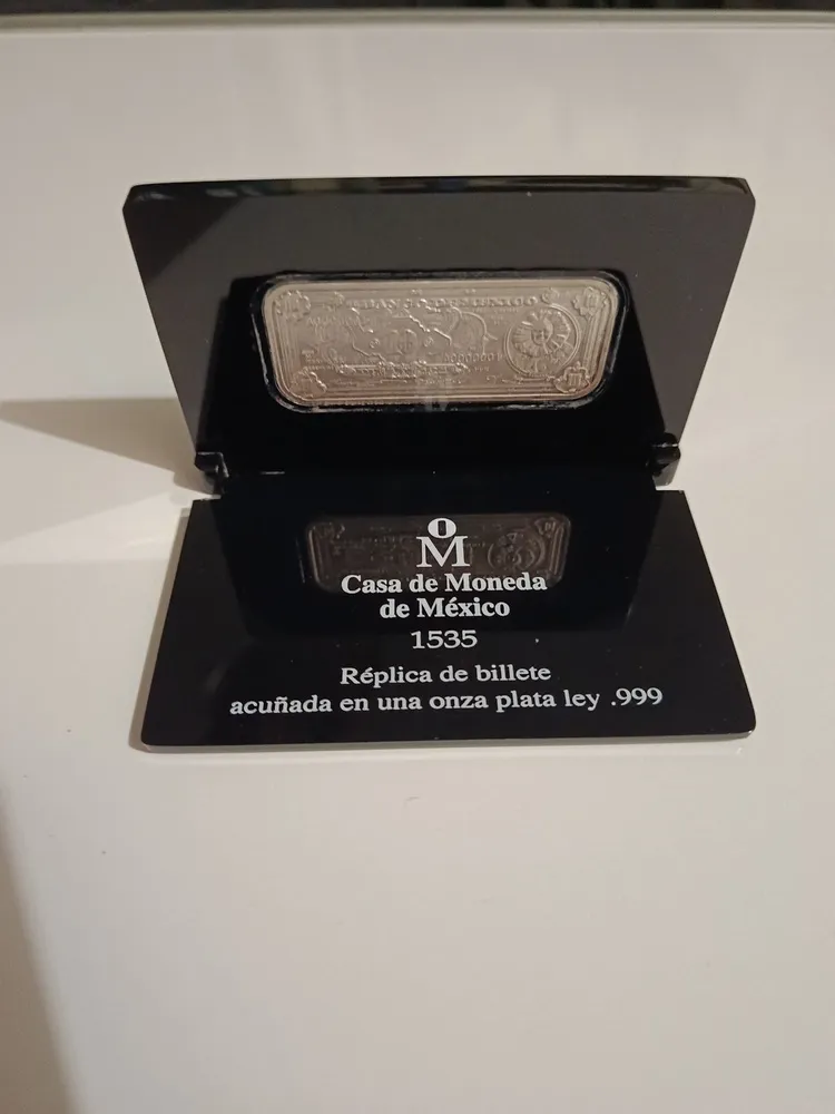 Replica en Plata del Billete de $10 Pesos Tehuana - Condición: Usado - Imagen 16