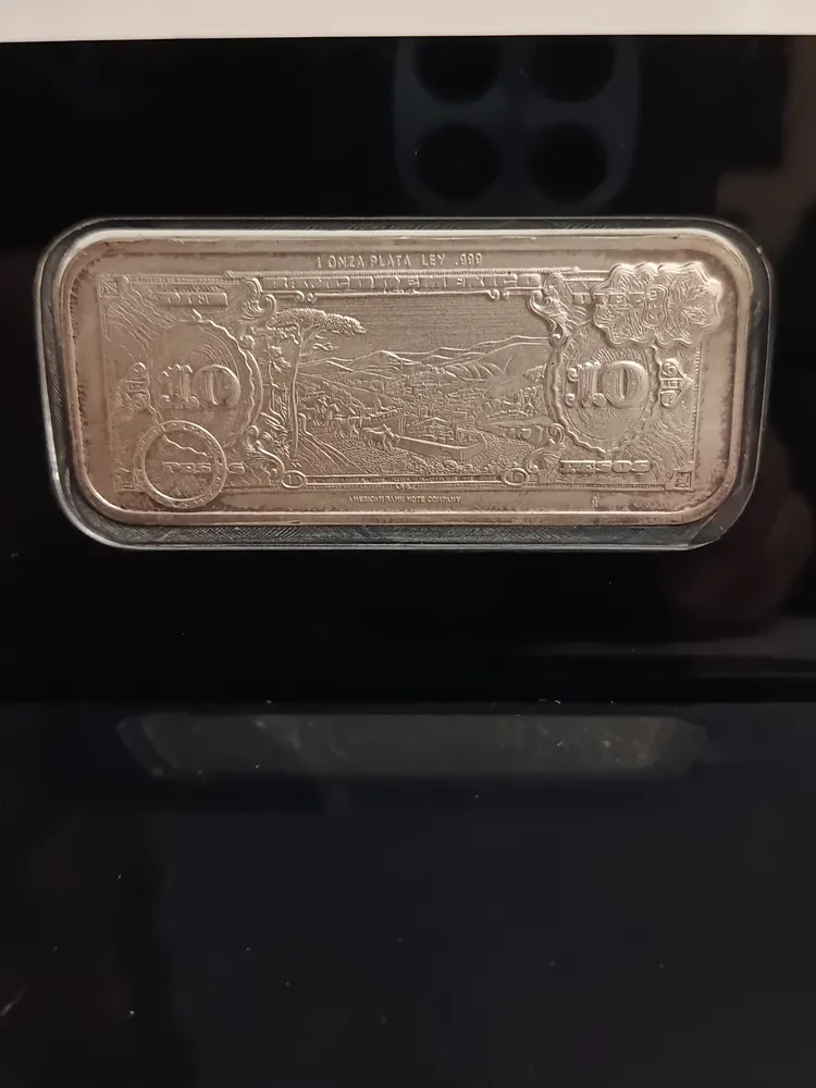 Replica en Plata del Billete de $10 Pesos Tehuana - Condición: Usado - Imagen 5