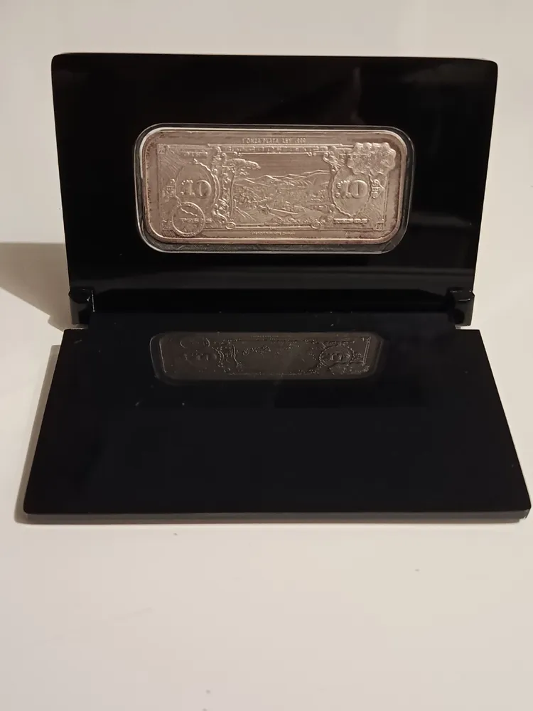 Replica en Plata del Billete de $10 Pesos Tehuana - Condición: Usado - Imagen 6