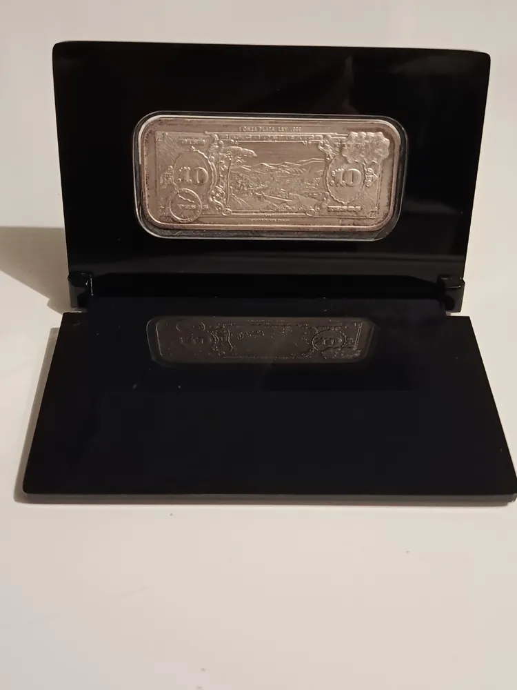 Replica en Plata del Billete de $10 Pesos Tehuana - Condición: Usado - Imagen 7