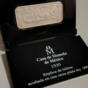 Replica en Plata del Billete de $10 Pesos Tehuana - Condición: Usado