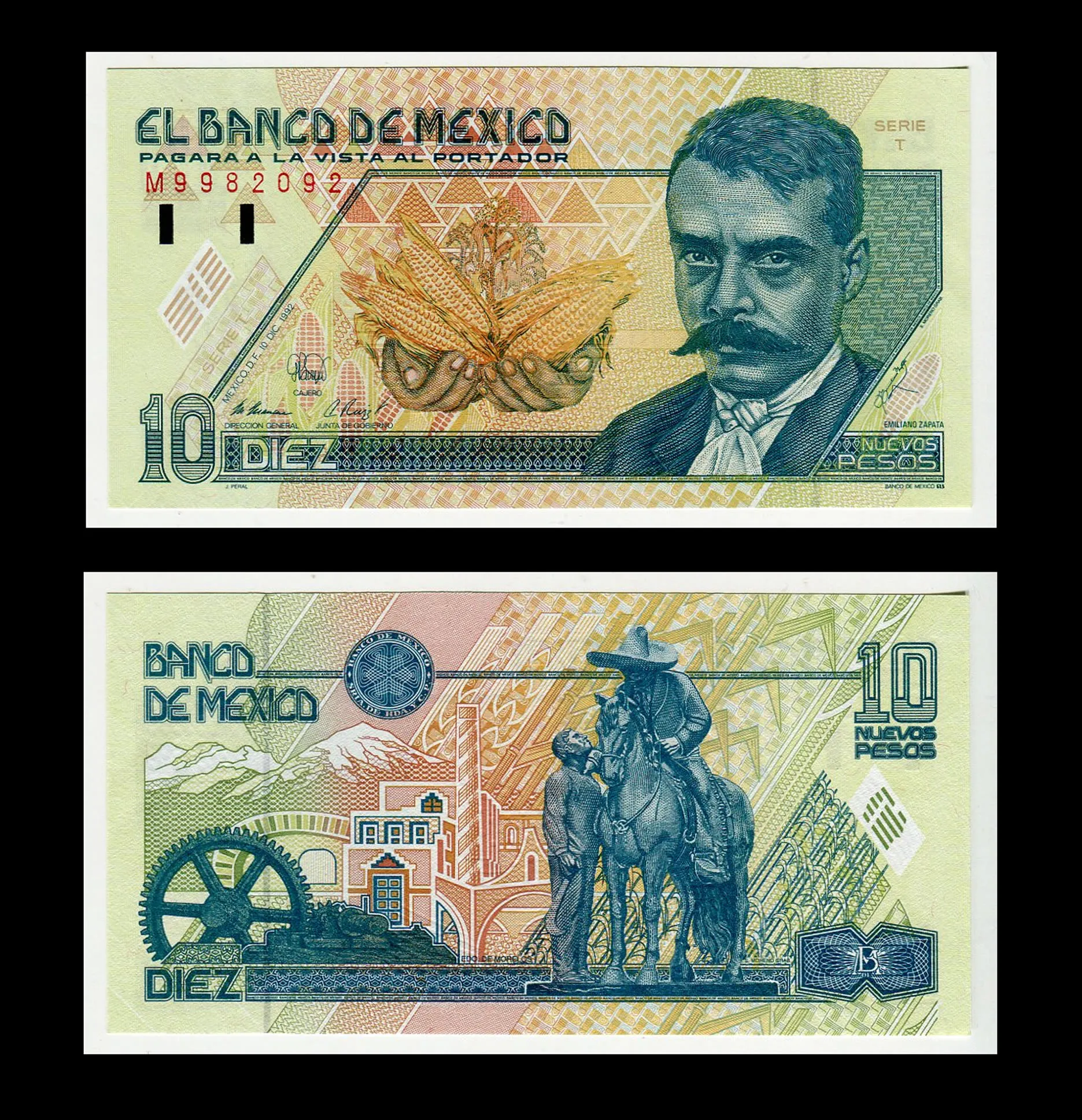 Billete 10 Nuevos Pesos Zapata - Condición: Nuevo - Sin Circular UNC