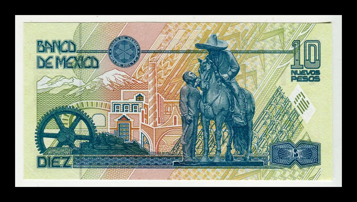 Billete 10 Nuevos Pesos Zapata - Condición: Nuevo - Sin Circular UNC - Imagen 3