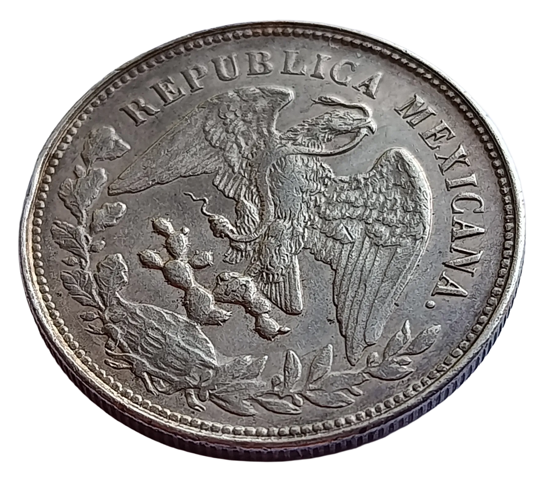 Moneda 1 Peso Porfiriano Plata Ley 0.9027 - Condición: Usado - Imagen 2
