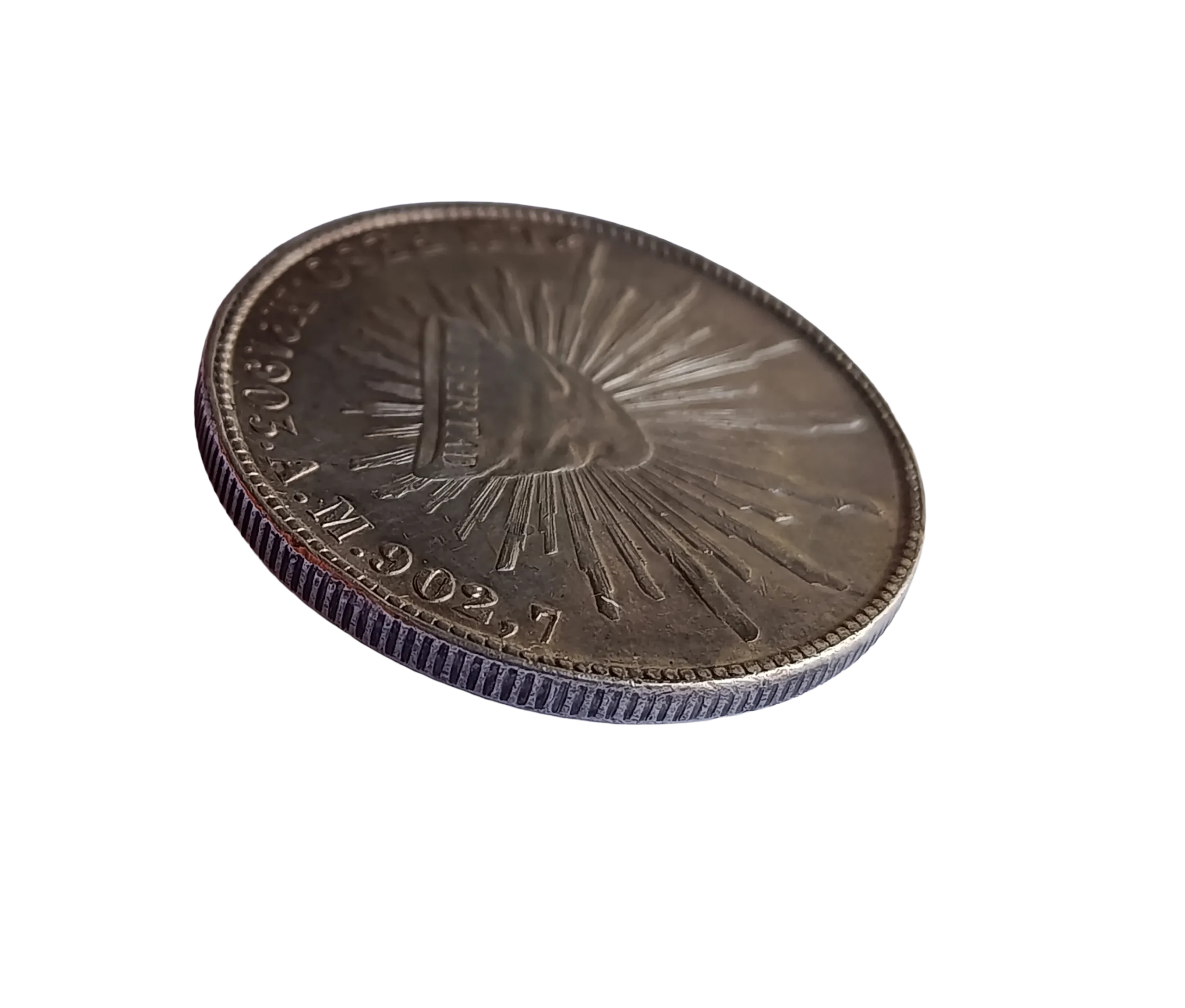 Moneda 1 Peso Porfiriano Plata Ley 0.9027 - Condición: Usado - Imagen 9