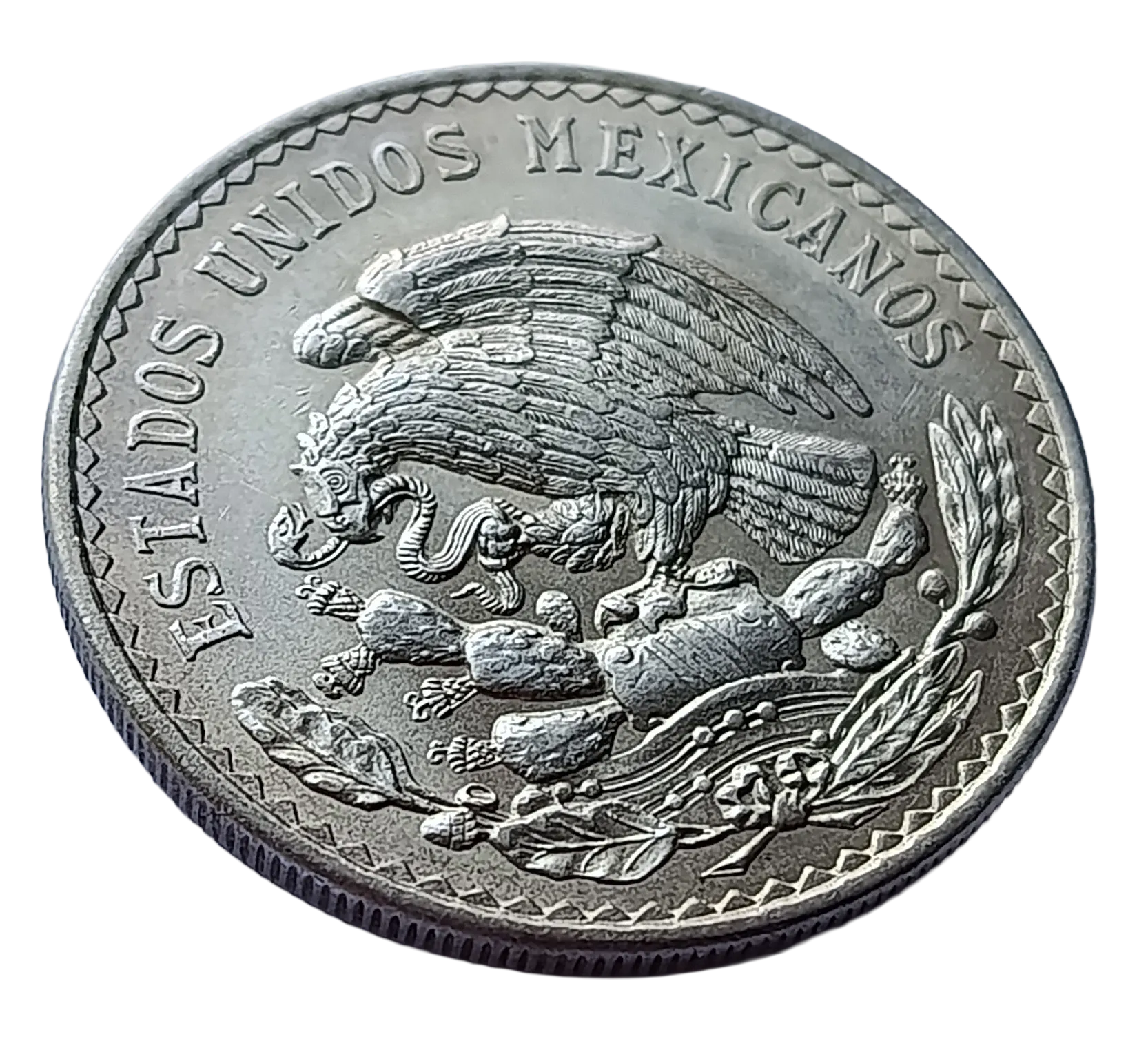 Moneda Un Peso Cacheton Morelos Plata Año 1948 Ley .500 Condición: USADA - Imagen 6