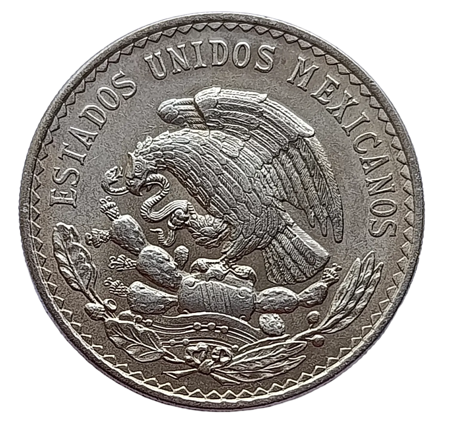 Moneda Un Peso Cacheton Morelos Plata Año 1948 Ley .500 Condición: USADA - Imagen 8