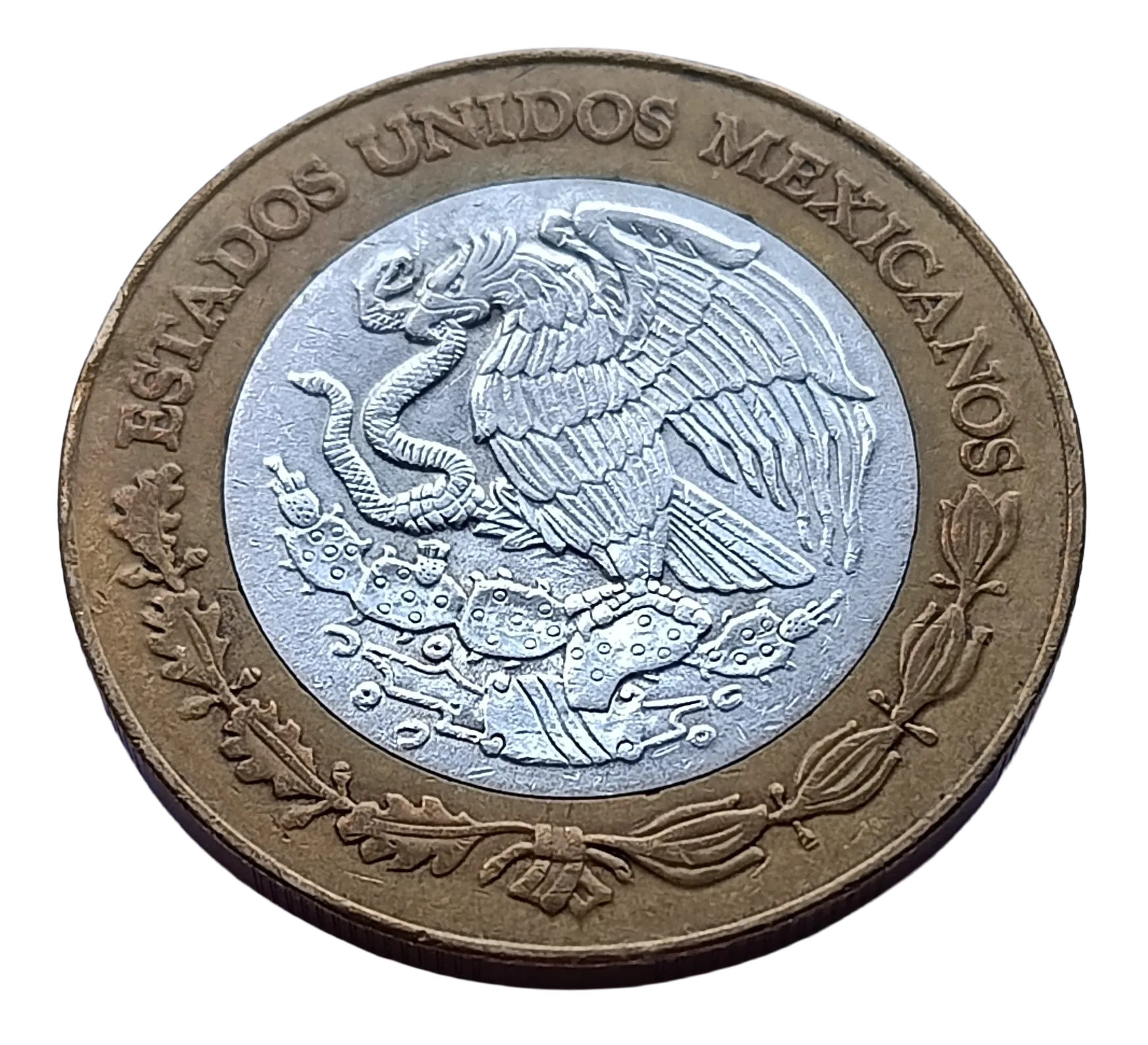 Moneda 20 Pesos Bimétalica Miguel Hidalgo Año 1993 - Condición: Usada - Imagen 5