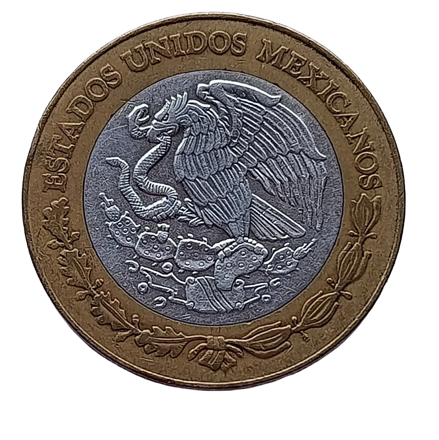 Moneda 20 Pesos Bimétalica Miguel Hidalgo Año 1993 - Condición: Usada - Imagen 10
