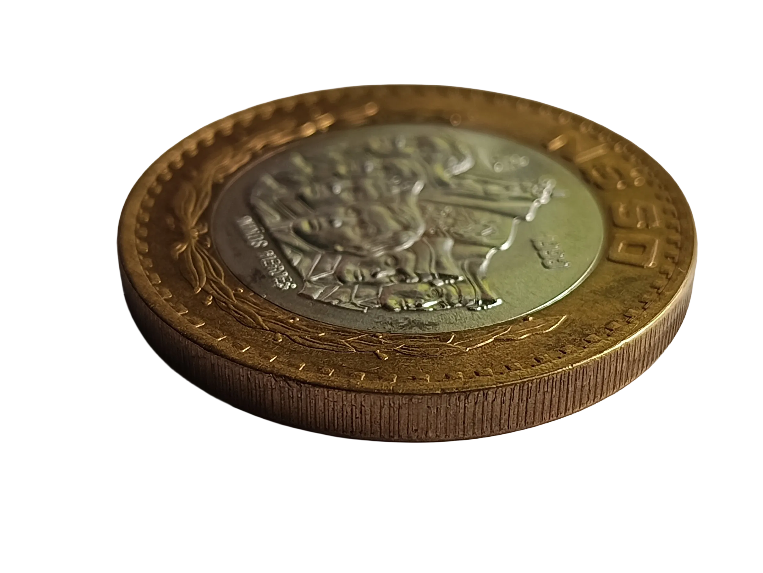 Moneda 50 Nuevos Pesos Niños Héroes - Centro de Plata- Año 1993 - Condición: Usada - Imagen 6