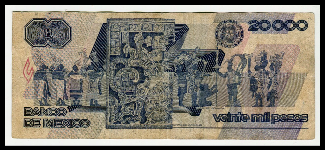Billete 20,000 Pesos Andrés Quintana Roo – (Condición: Usado – Grado: VG - Very Good) - Imagen 3