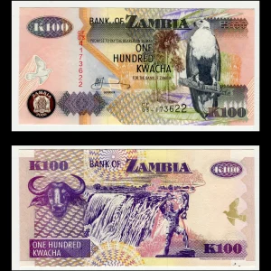Billete Zambia 100 Kwacha