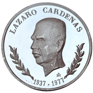Medalla Lázaro Cárdenas 1937-1977 Conmemorativa 40 Aniversario CFE - Condición: Usada