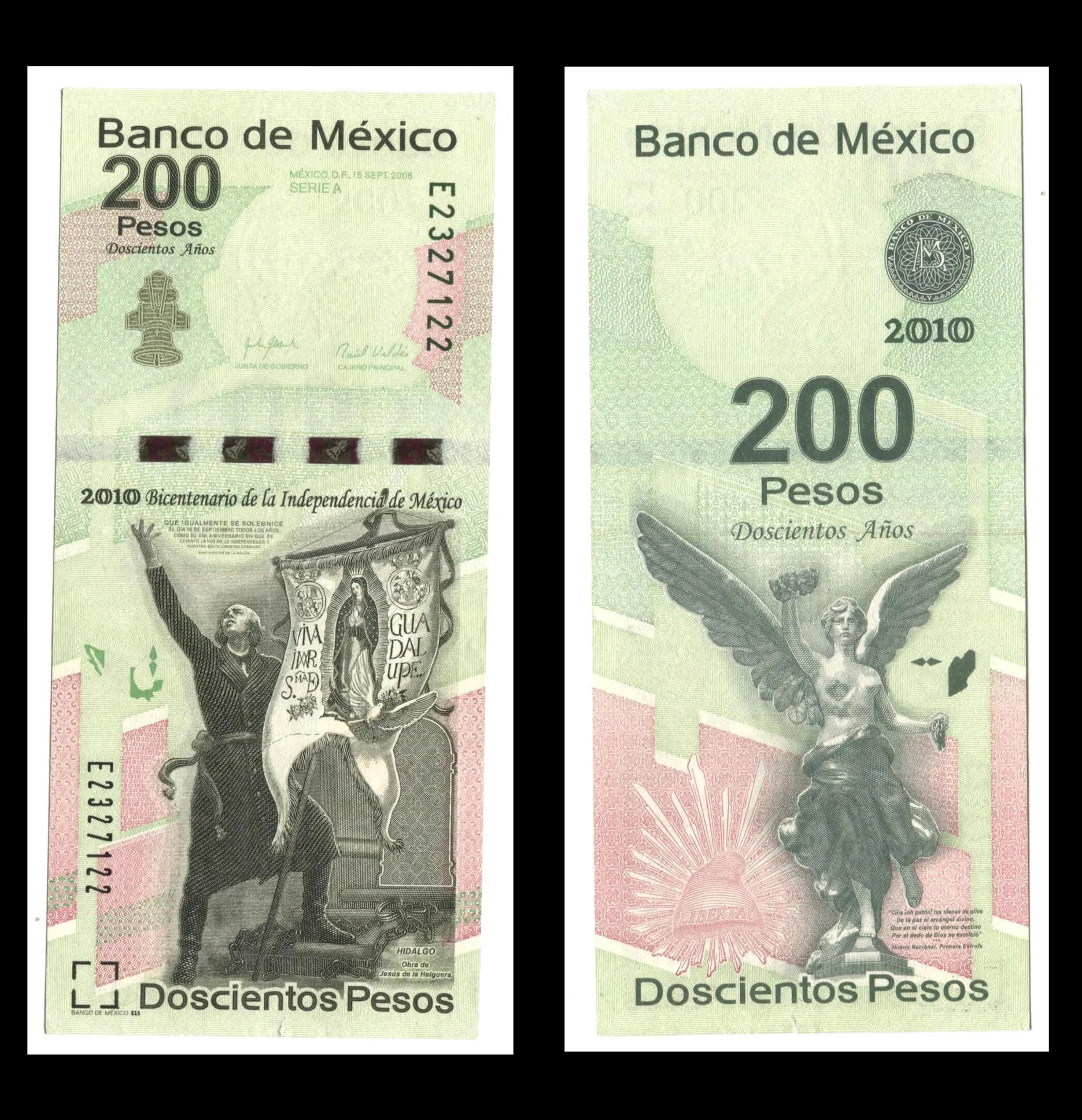 Billete 200 Pesos Bicentenario Independencia 2010 - Grado: Casi Sin Circular - AUNC