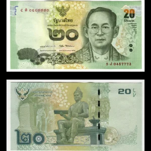 Billete Tailandia 20 Bath Año 2017