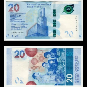 Billete Hong Kong 20 dólares (Standard Chartered Bank)