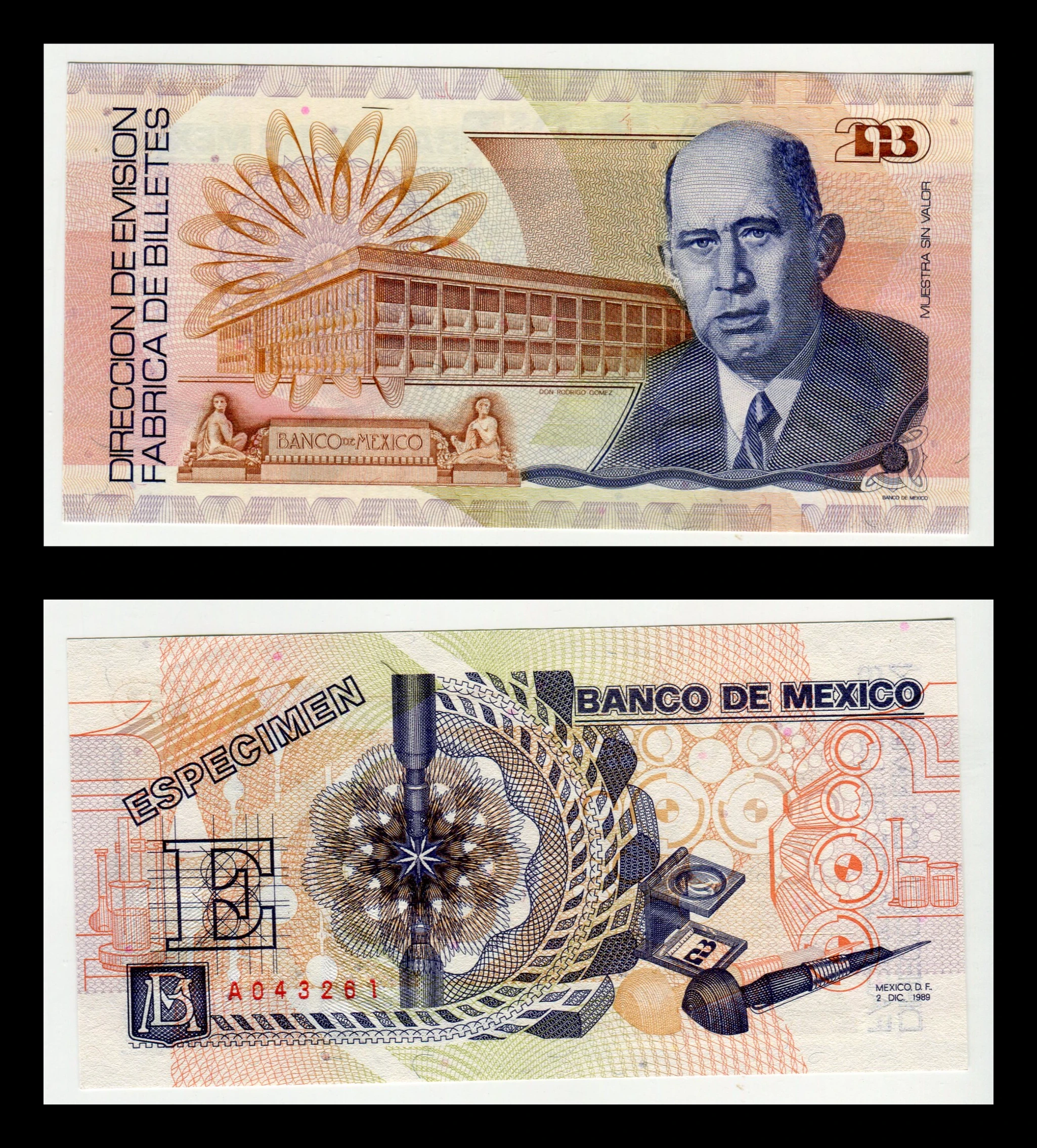 Billete Especimen 20 Aniversario de la Fabrica de Billetes - Condición: Nuevo